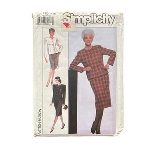 SIMPLICITY PATTERN 9415 Petite Skirt & Jacket Size 6-14 NEW